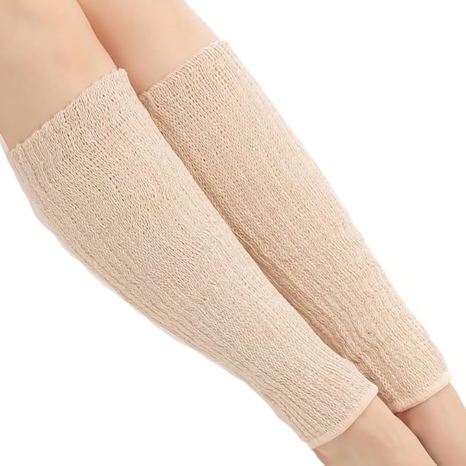 Leg warmers, silk, cotton, inside, silk, outside, cotton, double knit, made in Japan, short length, women's, warm, cold relief, cold relief, 32cm - BeesActive Australia