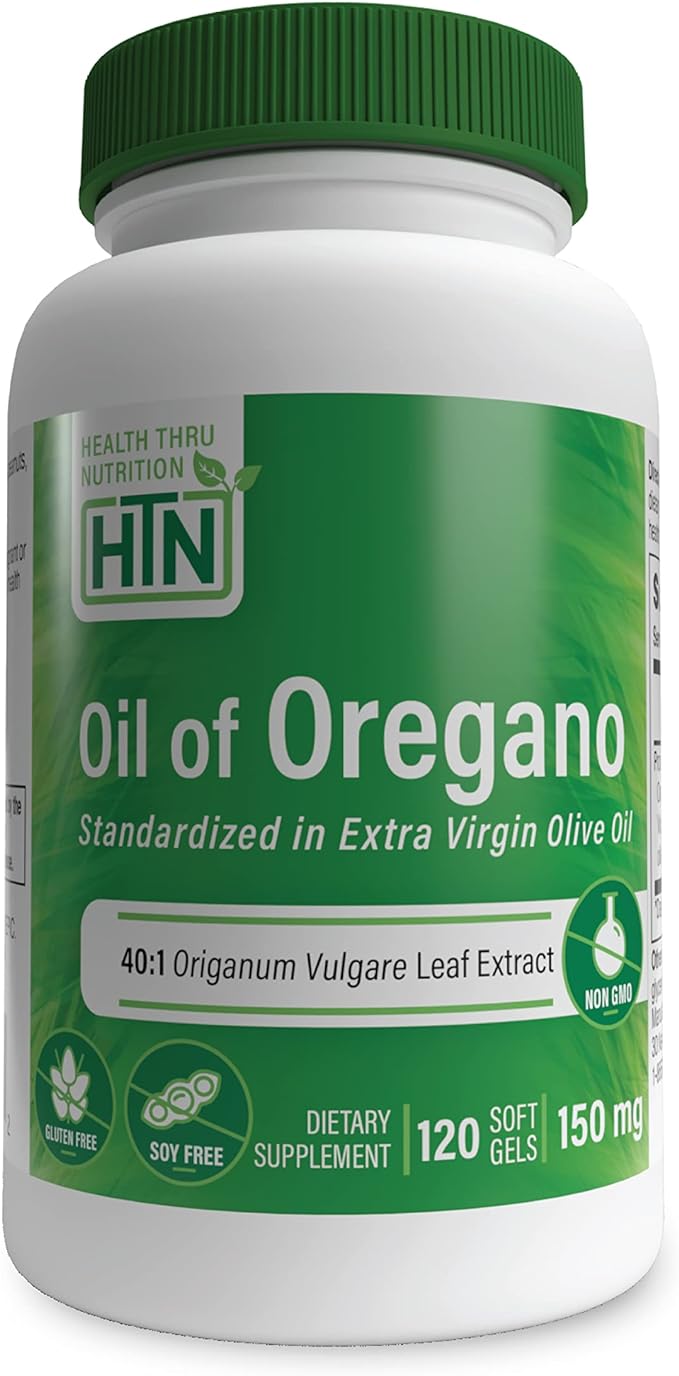 Health Thru Nutrition Oregano Oil No GMO Mini Soft Gel 120 Count - BeesActive Australia