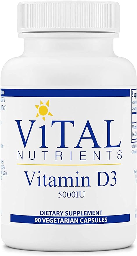 Vital Nutrients Vitamin D3 5000 iU 90 Capsule [Parallel Import Product] - BeesActive Australia