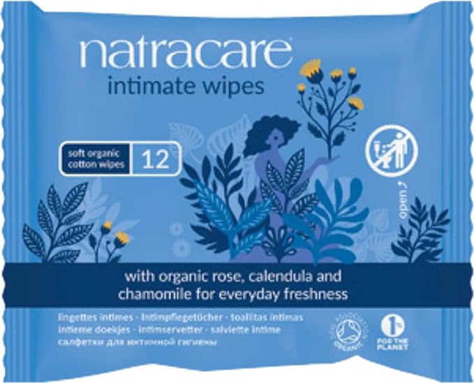 Natracare NC0151 Organic, Feminine Wet Sheet, 12 Sheets - BeesActive Australia
