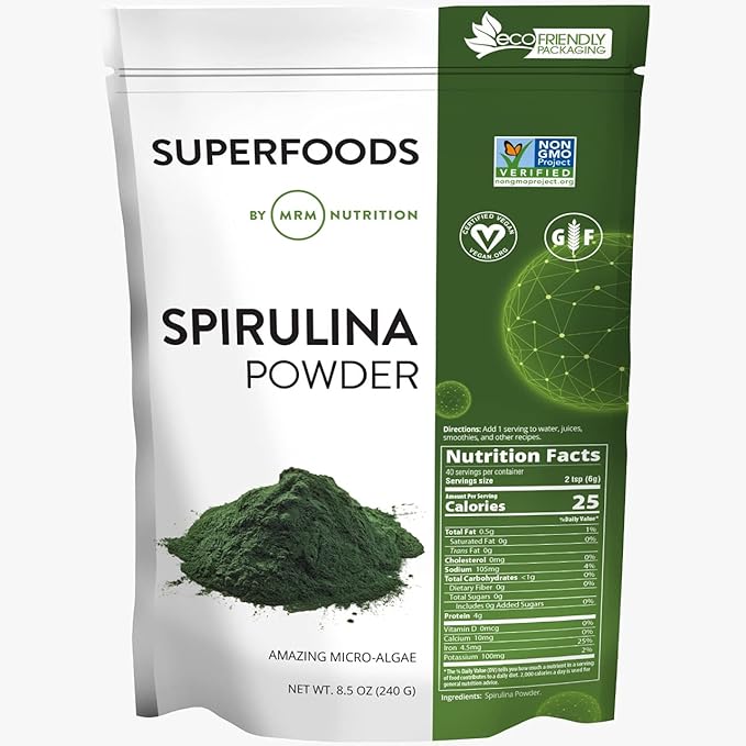 MRM Spirulina powder, 240g - BeesActive Australia