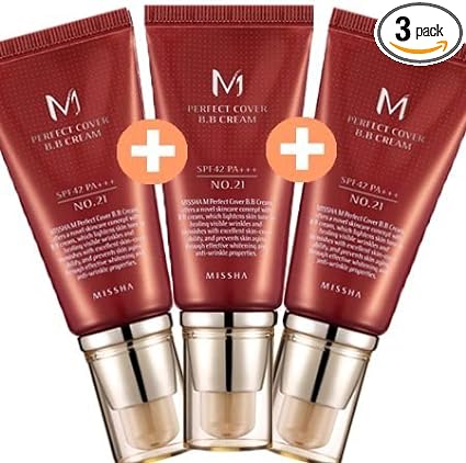 1+1+1 set (MISSHA Misha Misha) M Perfect Cover BB Cream SPF 42/PA+++ 21 + 21 = 3 Piece Set -  Australia