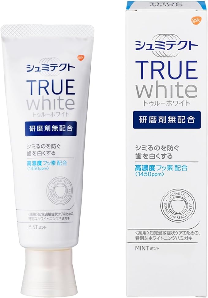 Shumitect True White (Quasi-Drug) Whitening Toothpaste, Hypersensitivity Care, High Concentration of Fluorine Formulated <1450ppm> No Abrasives - BeesActive Australia