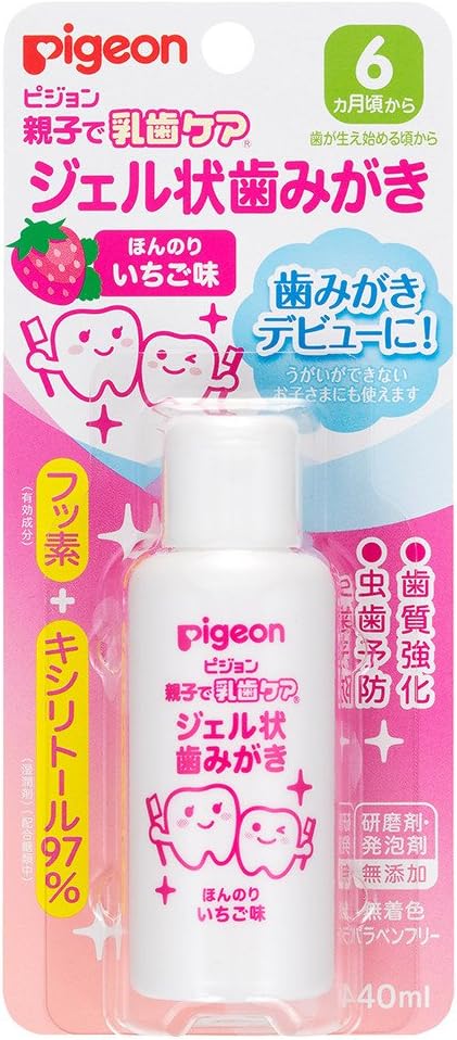 Pigeon Parent and Child Teeth Care Gel Toothpaste, Strawberry Flavor, 1.4 fl oz (40 ml) - BeesActive Australia