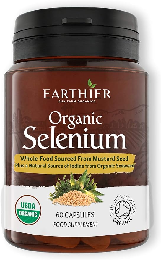 Earthier - Sun Farm Organics Organic Selenium 60 Capsules - BeesActive Australia