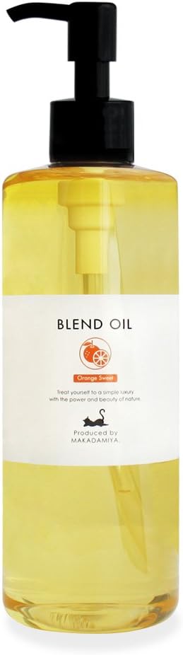 Macadamiya Orange Sweet Blend 10.1 fl oz (300 ml) (Base: Rice Oil with Pump) Massage Oil Carrier Oil for Body Use - BeesActive Australia