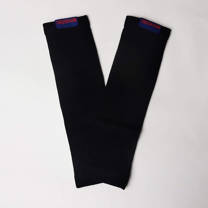 Mie Chemical Industry NO.TK02-BK Arm Cover, Bamboo Yarn Arm Cover, Black, Width: 3.5 inches (9 cm), Length: 11.8 inches (30 cm) - BeesActive Australia