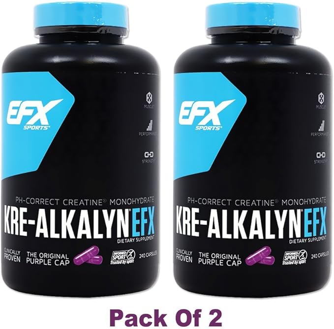 Set of 2 [Value Size] Crealkaline EFX (High Purity Creatine) 240 Tablets [Directly Delivered Overseas] (240 Tablets) - BeesActive Australia