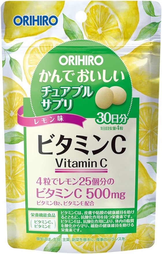 ORIHIRO Orihiro Delicious Chewable Supplement Vitamin C 120 Tablets - BeesActive Australia