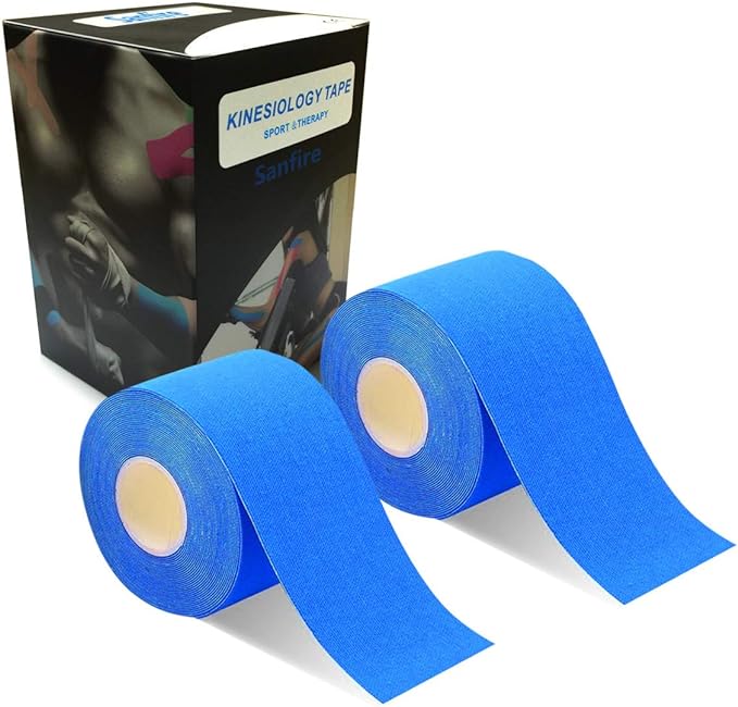 2 Rolls Taping Tape Kinesiology Tape Muscles Joint Support Stretchable Sweatproof Performance Enhancing 2 inches x 16.4 ft (5 cm x 5 m) - BeesActive Australia
