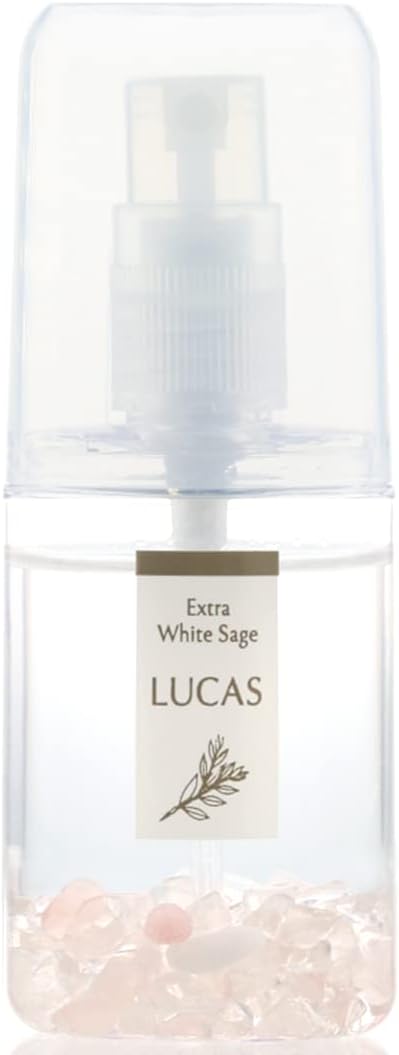 LUCAS White Sage Purifying Spray, Lucas/Smudging, Cleanser, Yoga and Meditation, SBNR White Sage, (Rose Quartz: Love & Tenderness / Rose & White Sage Scent, 0.7 fl oz (20 ml), For on the Go) -  Australia
