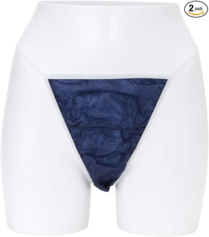 Paper T-back (5L) 50 Sheets (2 Sets - 100 Sheets) Blue [Paper Shorts, Paper Shorts, Disposable Shorts, Disposable, Disposable, Underwear, Esthetics, Travel, Hospitalization, Disaster Preparedness - BeesActive Australia