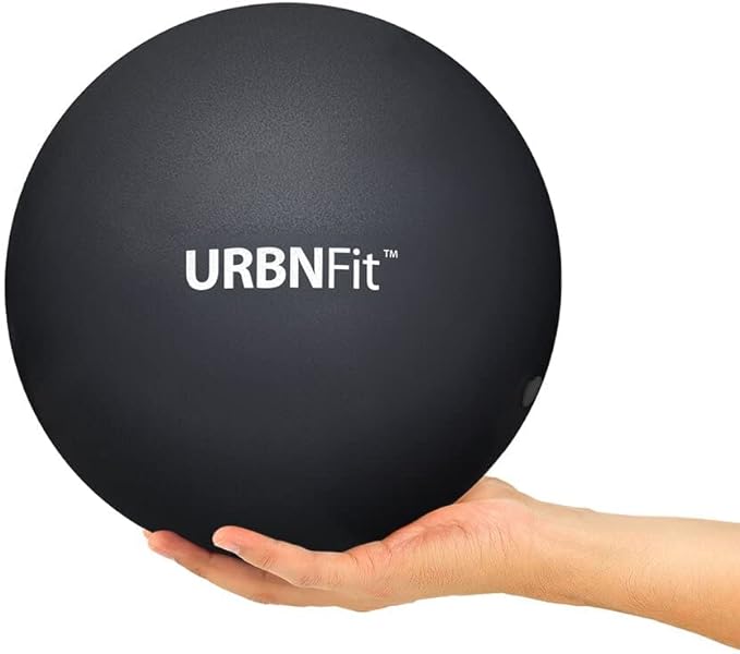 URBNFit Mini Pilates Ball, for Yoga, Pilates, Ballet, Physical Therapy, Stretching, Core Training, Mini Balance Ball, Balance Ball, Air Pump/Mini Ball Training Guide Included - BeesActive Australia