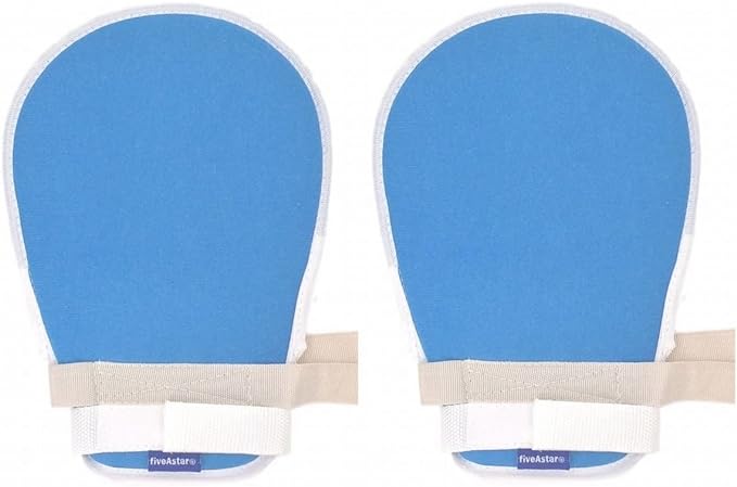fiveAstar A318 Nursing Care Mittens, Soft Mesh Gloves, Nursing Supplies, Mittens, Gloves for Dementia, Self-injury, Prank Prevention, Set of 2 (Instruction Manual Included) -  Australia