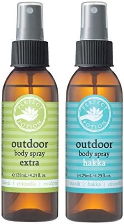 Outdoor Body Spray Extra & Peppermint 4.2 fl oz (125 ml) Set - BeesActive Australia