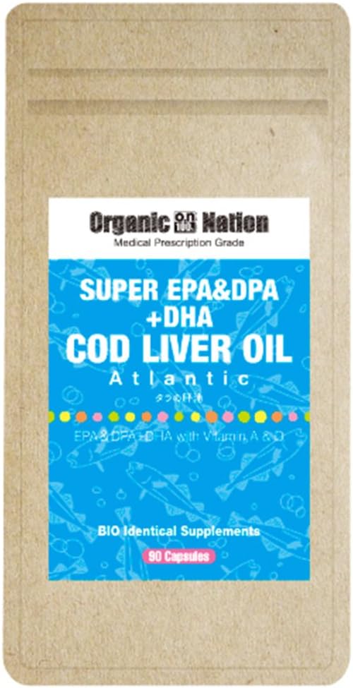Organic Nation Super EPA+DPA+DHA Cod Liver Oil 90 Capsules - BeesActive Australia