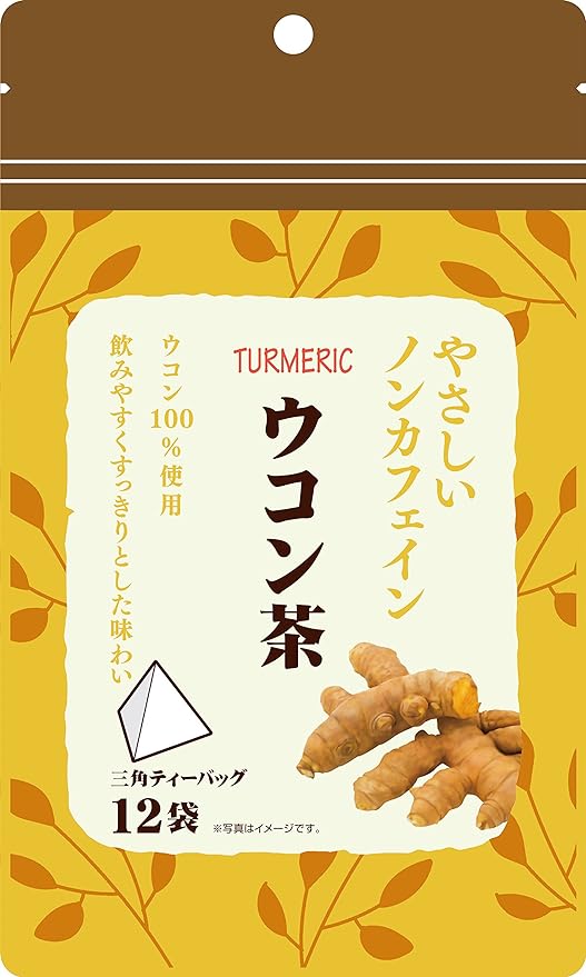 Gentle Non-Caffeine Turmeric Tea, 0.08 oz (2 g) x 12 Bags - BeesActive Australia