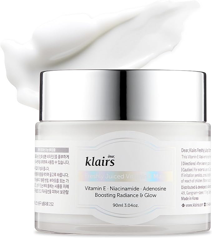 Klairs Freshly Juiced Vitamin E Mask 90ml Cream Moisturizing Facial Beauty Skin Cream Korean Cosmetics Oil Care Niacinamide High Concentration Skin Care Moisturizing Vegan Skin Care Skin White Pore -  Australia