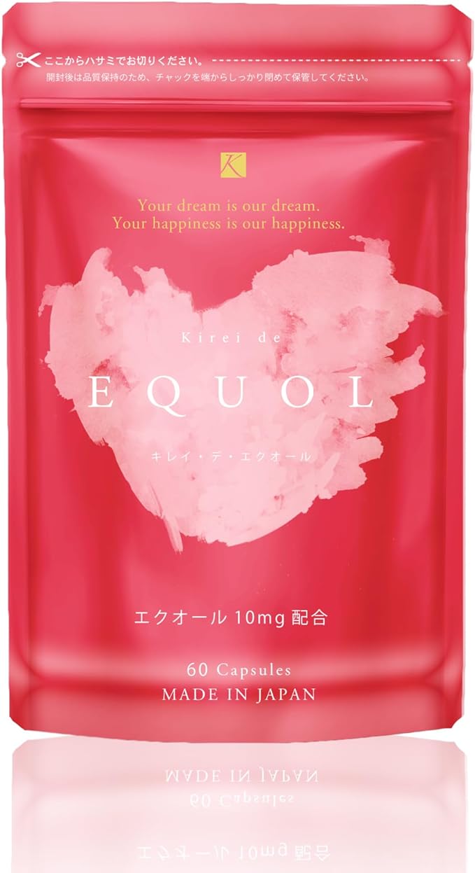 Kirei Delabo Kirei De Equol Supplement, 1 Bag, 60 Tablets (Approx. 1 Month Supply), Ecuol Supplement, 10 mg Formulation, Soy Isoflavone, Made in Japan - BeesActive Australia