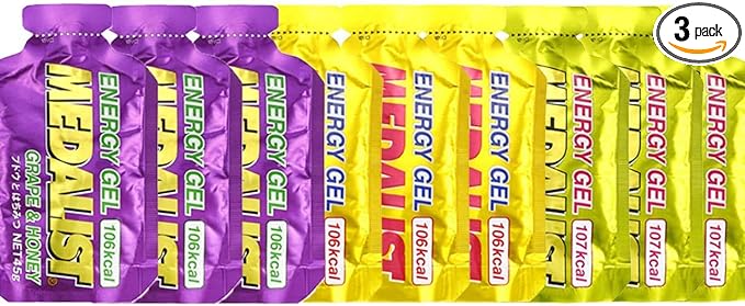 MEDALIST Medalist Energy Gel Trial 3 Flavors, 3 Each Set, Total of 9 Bags - BeesActive Australia