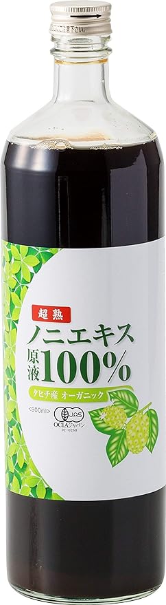 Tahitian Noni 100% Solution Organic JAS Organic 30.4 fl oz (900 ml) (Mellow and easy to drink), Non-additive, Aged Fermentation - BeesActive Australia
