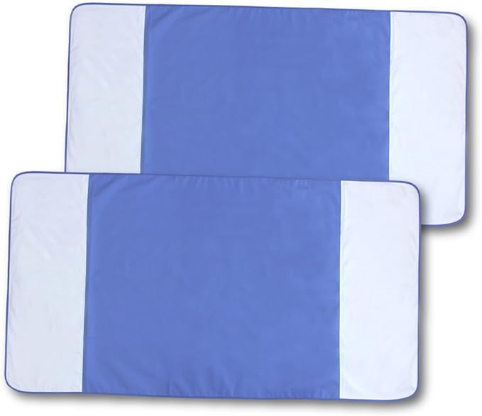 un doudou 1695SA 3 Layer Waterproof Sheets, Waterproof & Water Repellent, Set of 2, 35.4 x 66.9 inches (90 x 170 cm), Machine Washable, Dryer, Denim Fabric, Nursing Sheets - BeesActive Australia