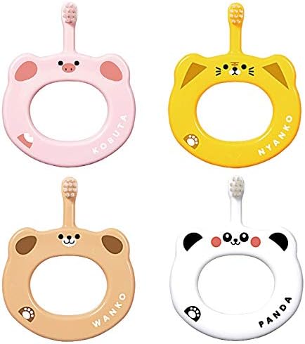 Ci Baby Toothbrush Animal Ring Set of 4 (Pig, Panda, Cat, Dog) -  Australia