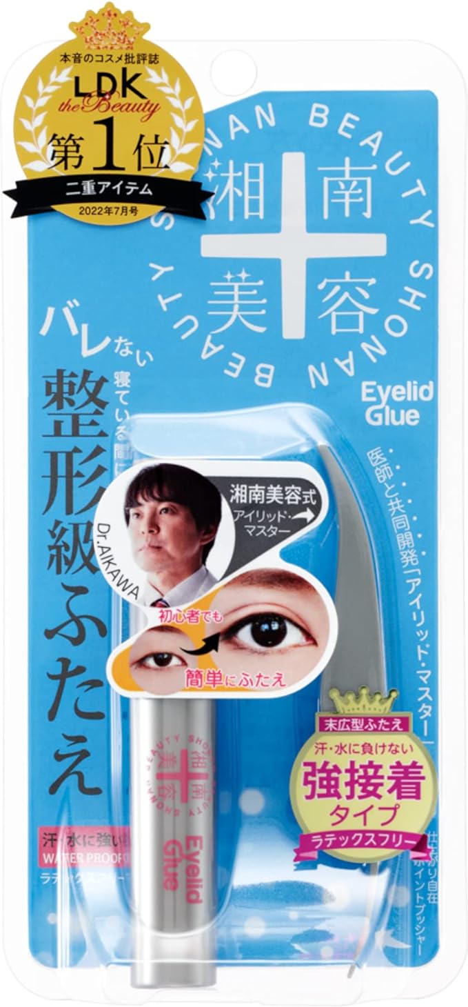 [Official] Shonan Beauty Eyelid Glue, Double Layer, 0.2 oz (4 g), Shonan Beauty Clinic, Unique Strong Adhesion, Double Line, Barrel-Resistant, Latex-free, Long-Lasting Keep, Pusher -  Australia