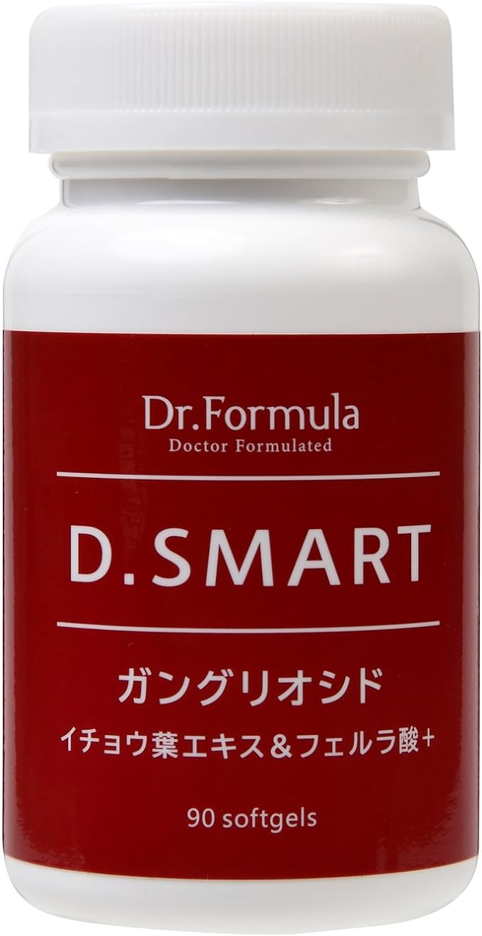 Supervised by a doctor Dr.Formula D.SMART ganglioside (Ginkgo biloba extract & ferulic acid +) 30 days supply 90 tablets Made in Japan - BeesActive Australia