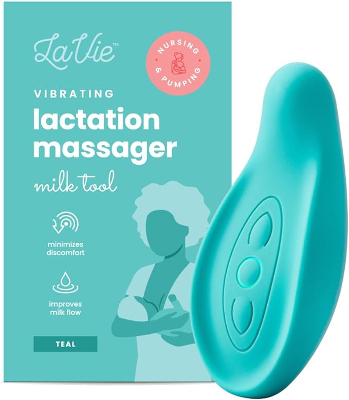 La Vie LV-TEAL-LM1-TEAL Mastitis Breast Milk Massager, Teal -  Australia