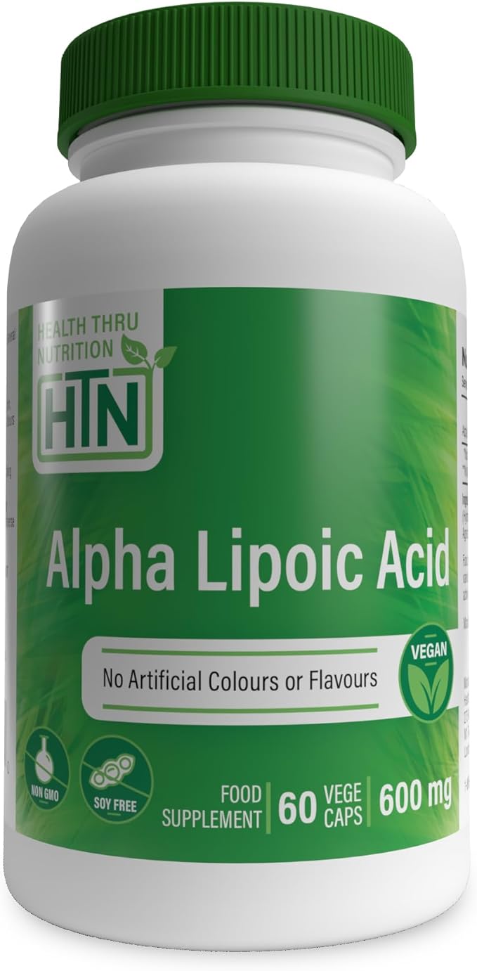 Health Thru Nutrition Alpha Lipoic Acid 600Mg 60 Veggie Capsules (Gluten Free) - BeesActive Australia