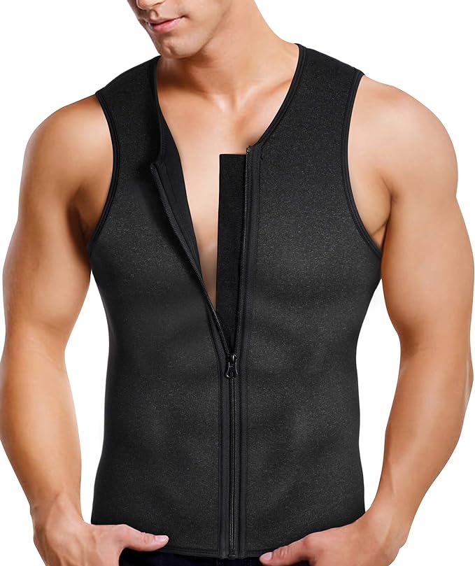 Sauna Suit Wear, Diet Suit, Exercise, Sauna Effect, Sweating, Heat Retention, Training Wear, Black, Men's Fashionable - BeesActive Australia