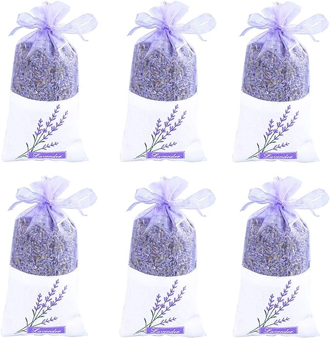 TooGet Lavender Sachet Bag, Natural Ultra Blue Lavender Bud for Home Fragrance, Room Decoration, Fresh Lavender Scented Sachets - 6PCS - BeesActive Australia