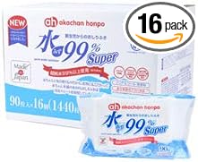 Akachanhompo 99% Water Super Newborn Wipes 90 Sheets x 16 Packs -  Australia