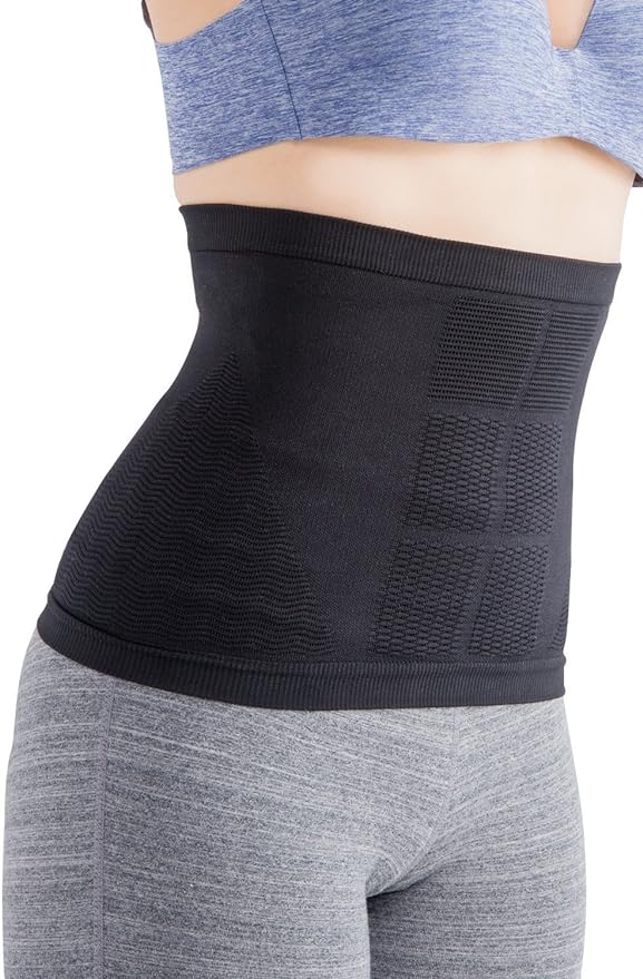 S Belt (S Obi) Black LL - 3L (Waist 30.3 - 36.6 inches (77 - 93 cm), Unisex, Stretch Trainer, Kaneko, Full Supervision, Abdominal Shape, Pressure, Tummy Tightening, Corset, Diet, Corrective Belt - BeesActive Australia