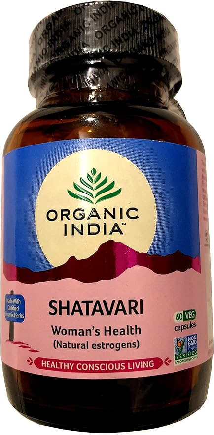 Organic India & Fab India Shatavari Supplement [SHATAVARI] 60 Veggie Capsules [Parallel Import] - BeesActive Australia