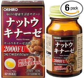 (Set of 6) Orihiro Nattokinase Capsules - BeesActive Australia
