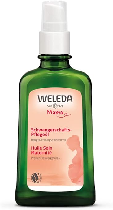 Weleda Mothers Body Oil, 3.4 fl oz (100 ml), Tummy Care, Body Massage Oil, Pregnancy, Postpartum Skin Tightening, Moisturizing, Soft Floral Scent, Naturally Derived Ingredients, Organic, Single Item - BeesActive Australia