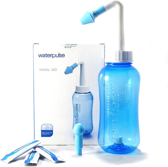 Waterpulse YT-300 Nose Shower, 10.1 fl oz (300 ml), Purified Salt for Saline, 3 Packets Set, Japanese Instruction Manual Included (English Language Not Guaranteed) - BeesActive Australia