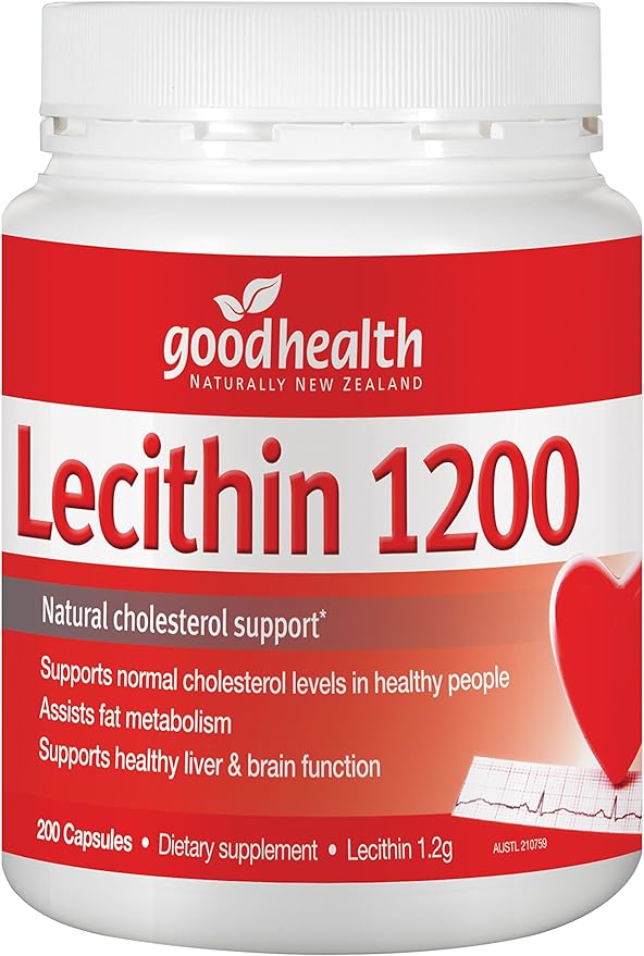 Good Health Lecithin 1200 200 Capsules BeesActive Australia