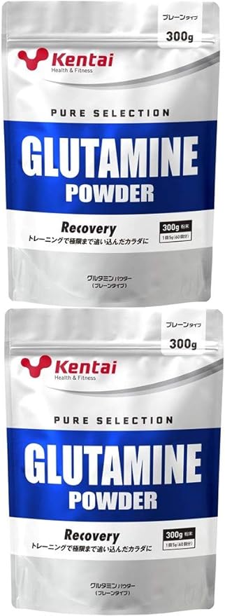 Set of 2 kentai Health and Fitness Research Institute Glutamine Powder 300g K5112 - BeesActive Australia