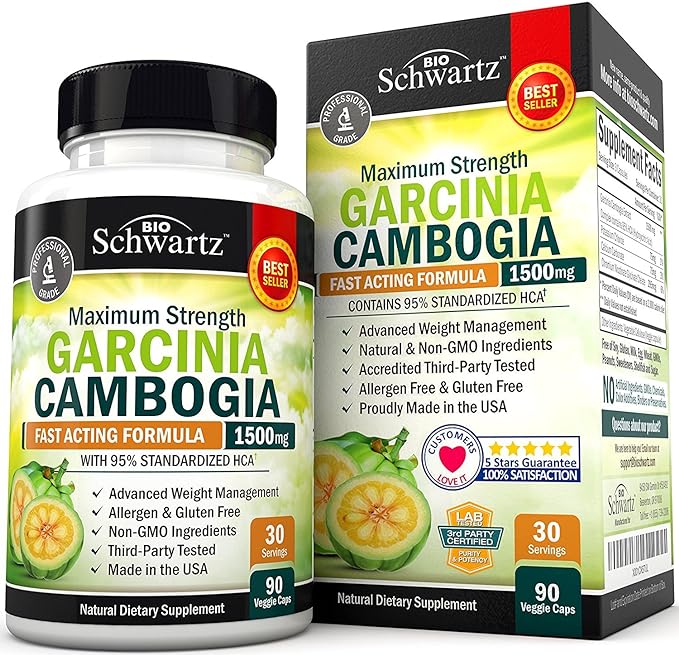 BioSchwartz Garcinia Cambogia 95% HCA 1500mg 90 Tablets - BeesActive Australia