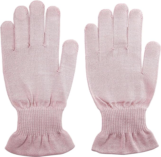 Warming Subi Hand Care Gloves [Beautiful Palm for Women M - L Size Pale Blue] Yamachu 210525 - BeesActive Australia