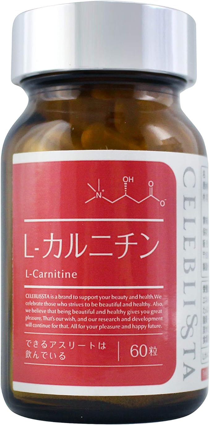 CELEBLISSTA Supplement L-Carnitine, 30 Day Supply, 60 Tablets / 500 mg per 2 Capsules, Basic Supplement, Carnitine, Amino Acid (Made in Japan) - BeesActive Australia