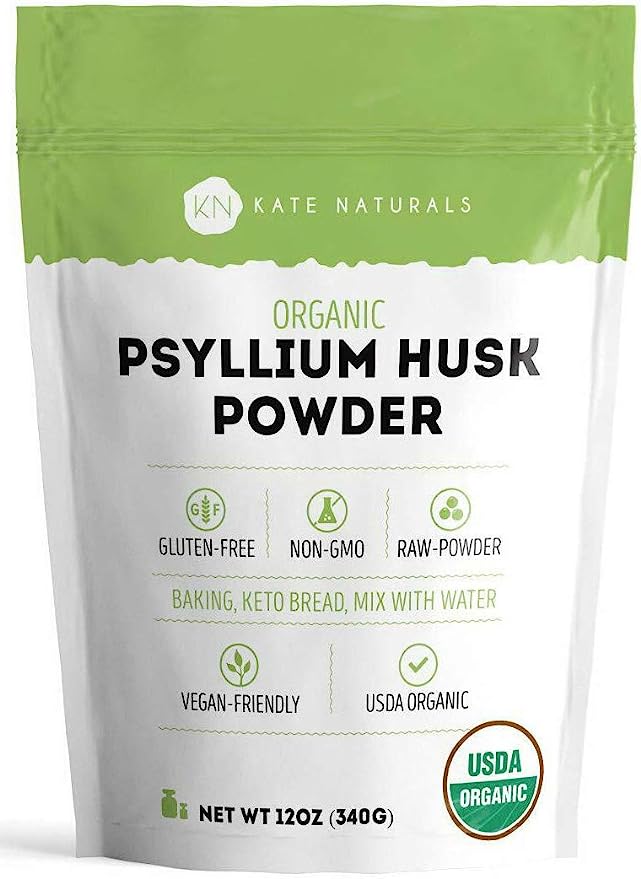 Kate Naturals Psyllium Husk Powder 12oz (340g) Directly shipped from overseas - BeesActive Australia