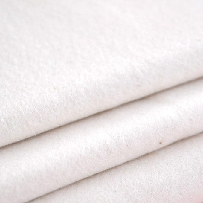 JEWLINGE Unbleached Flannel Fabric [3.3 ft (1 m) Cut Units / White / Fabric Width Approx. 36.2 inches (92 cm) ] Cloth Napkin Handmade Material (Made in Japan) -  Australia