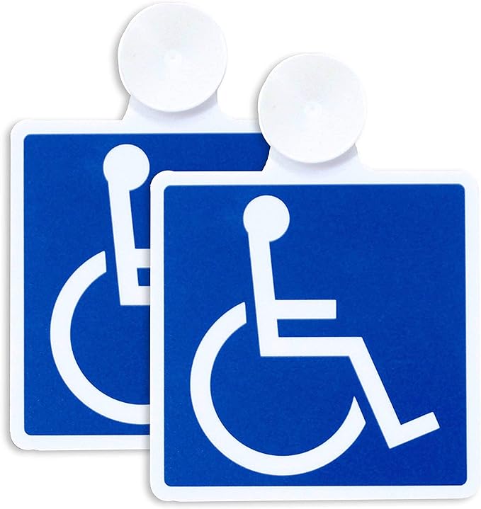 Pocket International Symbol Wheelchair Sticker Suction Cup Type Set of 2 - BeesActive Australia