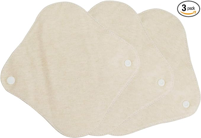 Cloth Napkins, Organic Cotton, Menstrual Urine, Leaking Sheets, Waterproof Fabric, Absorbent Belt, 7.1 inches (18 cm) x 3 Sheets - BeesActive Australia