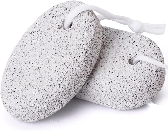 Phogary 2 Piece Natural Pumice Stone for Feet Lava Rock Pedicure Tool for Feet and Hands Hard Skin Exfoliating - Natural Foot File Exfoliating Remove Dead Skin - BeesActive Australia