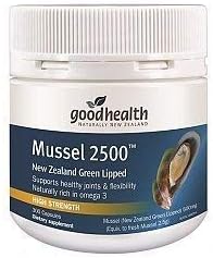 Goodhealth Green Liped Mussels 2500 New Zealand [Parallel Import] - BeesActive Australia